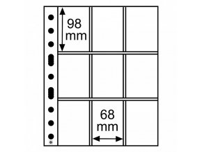 pruhledne albove listy grande 3 3c 9 kapes na sberatelske karticky karty do 68x98 leuchtturm 323456 lighthouse