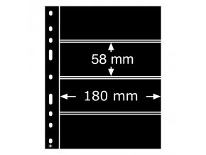 cerne albove listy optima 4s 4 vodorovne kapsy na arsiky znamky vstupenky do 180x58mm obaly optima folie leuchtturm 331859 lighthouse