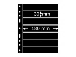 cerne albove listy optima 7s 7 vodorovnych kapes na znamky do 180x30mm obaly optima folie leuchtturm 323995 lighthouse