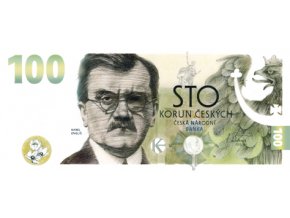 cnb 100 kc pametni bankovka k budovani československe meny Karel Englis bankovka 100kc 2022