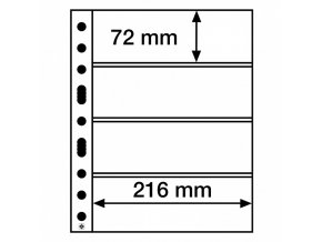 pruhledne albove listy easy grande 4c SH312 4 kapsy na bankovky vstupenky obaly grande folie leuchtturm 358075 lighthouse