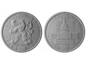 2018 500 kc sadrovy model cnb stribrna pametni mince prijeti washingtonske deklarace 100 vyroci