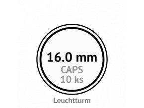 caps 16 mm kruhove kapsle na mince do 16mm mincovni bublinky kulate 10 ks leuchtturm 334752 lighthouse