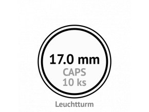 caps 17 mm kruhove kapsle na mince do 17mm mincovni bublinky kulate 10 ks leuchtturm 322470 lighthouse