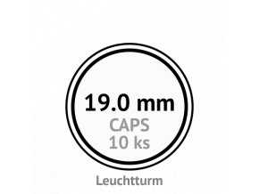 caps 19 mm kruhove kapsle na mince do 19mm mincovni bublinky kulate 10 ks leuchtturm 337551 lighthouse