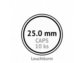 caps 25 mm kruhove kapsle na mince do 25mm mincovni bublinky kulate 10 ks leuchtturm 331675 lighthouse