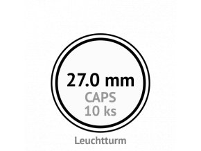 caps 27 mm kruhove kapsle na mince do 27mm mincovni bublinky kulate 10 ks leuchtturm 337997 lighthouse
