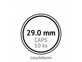 caps 29 mm kruhove kapsle na mince do 29mm mincovni bublinky kulate 10 ks leuchtturm 303522 lighthouse
