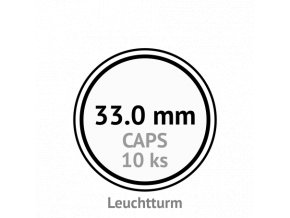 caps 33 mm kruhove kapsle na mince do 33mm mincovni bublinky kulate 10 ks leuchtturm 320931 lighthouse