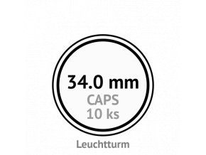 caps 34 mm kruhove kapsle na mince do 34mm mincovni bublinky kulate 10 ks leuchtturm 310430 lighthouse