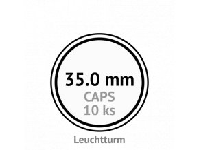 caps 35 mm kruhove kapsle na mince do 35mm mincovni bublinky kulate 10 ks leuchtturm 318983 lighthouse