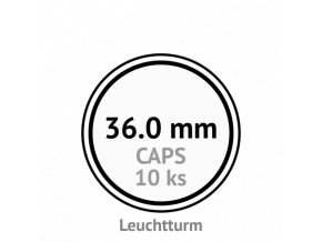 caps 36 mm kruhove kapsle na mince do 36mm mincovni bublinky kulate 10 ks leuchtturm 330757 lighthouse