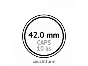 caps 42 mm kruhove kapsle na mince do 42mm mincovni bublinky kulate 10 ks leuchtturm 318006 lighthouse