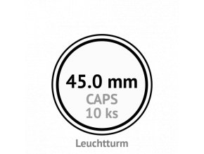 caps 45 mm kruhove kapsle na mince do 45mm mincovni bublinky kulate 10 ks leuchtturm 303660 lighthouse