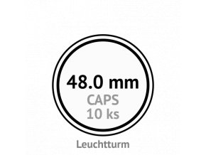 caps 48 mm kruhove kapsle na mince do 48mm mincovni bublinky kulate 10 ks leuchtturm 325865 lighthouse