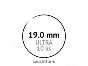 ultra 19 mm kruhove kapsle na mince do 19mm mincovni bublinky kulate 10 ks ultra premium leuchtturm 345020 lighthouse