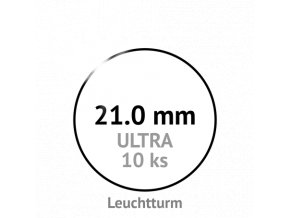 ultra 21 mm kruhove kapsle na mince do 21mm mincovni bublinky kulate 10 ks ultra premium leuchtturm 345023 lighthouse