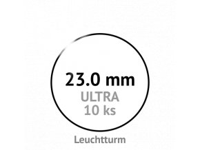 ultra 23 mm kruhove kapsle na mince do 23mm mincovni bublinky kulate 10 ks ultra premium leuchtturm 345027 lighthouse