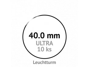 ultra 40 mm kruhove kapsle na mince do 40mm mincovni bublinky kulate 10 ks ultra premium leuchtturm 345048 lighthouse