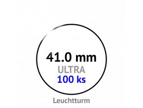 ultra 41 mm kruhove kapsle na mince do 41mm mincovni bublinky kulate 100 ks ultra premium leuchtturm 361333 lighthouse