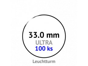 ultra 33 mm kruhove kapsle na mince do 33mm mincovni bublinky kulate 100 ks ultra premium leuchtturm 361331 lighthouse