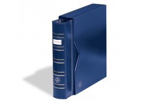 optima signum classic modre mincovni album s okenkem s kazetou prazdne bez listu leuchtturm 321054 lighthouse