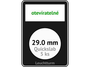 quickslab 29mm oteviratelny slab na mince 29 mm obdelnikova mincovni kapsle leuchtturm 346408 lighthouse