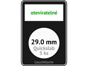 quickslab 29mm oteviratelny slab na mince 29 mm obdelnikova mincovni kapsle leuchtturm 346408 lighthouse