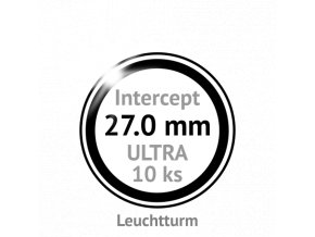 ultra intercept 27 mm kruhove kapsle na mince 27mm s cernou protikorozni ochrannou vlozkou proti oxidaci patine 10ks leuchtturm 359421 lighthouse