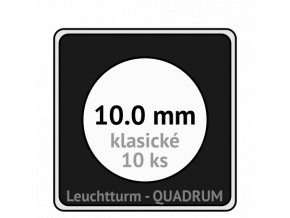 quadrum kapsle 10 mm na mince ctvercove bublinky mincovni pouzdra 50x50 mm 10ks leuchtturm 368597 lighthouse
