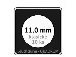 quadrum kapsle 11 mm na mince ctvercove bublinky mincovni pouzdra 50x50 mm 10ks leuchtturm 368598 lighthouse