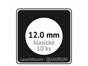 quadrum kapsle 12 mm na mince ctvercove bublinky mincovni pouzdra 50x50 mm 10ks leuchtturm 368599 lighthouse