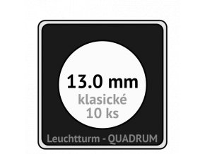 quadrum kapsle 13 mm na mince ctvercove bublinky mincovni pouzdra 50x50 mm 10ks leuchtturm 368600 lighthouse