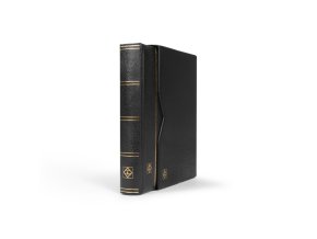cerne album na znamky premium zasobnik s 64 cernymi listy s kazetou leuchtturm 371806