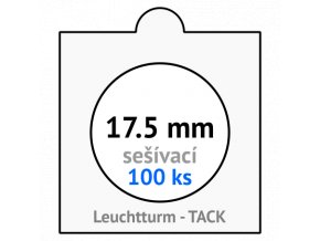 tack bile sesivaci mincovni ramecky na mince prumer 17 5 mm baleni 100 ks 5x5 cm leuchtturm 309596 lighthouse