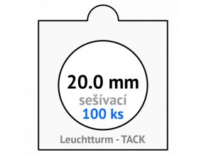 tack bile sesivaci mincovni ramecky na mince prumer 20 mm baleni 100 ks 5x5 cm leuchtturm 303625 lighthouse