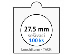 tack bile sesivaci mincovni ramecky na mince prumer 27 5 mm baleni 100 ks 5x5 cm leuchtturm 333204 lighthouse