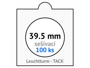 tack bile sesivaci mincovni ramecky na mince prumer 39 5 mm baleni 100 ks 5x5 cm leuchtturm 304831 lighthouse