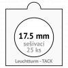 tack bile sesivaci mincovni ramecky na mince prumer 17 5 mm baleni 25 ks 5x5 cm leuchtturm 308815 lighthouse