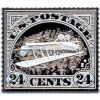 silver ag inverted jenny znamka obracena jenny prevracena stribrna plaketa mincovna kremica kb pavel karoly numismatikasova.cz