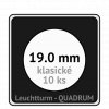 quadrum klasicke hranate kapsle 19 mm na mince ctvercove bublinky mincovni pouzdra 50x50 mm 10ks leuchtturm 302707 lighthouse