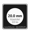 quadrum klasicke hranate kapsle 20 mm na mince ctvercove bublinky mincovni pouzdra 50x50 mm 10ks leuchtturm 323863 lighthouse