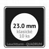 quadrum klasicke hranate kapsle 23 mm na mince ctvercove bublinky mincovni pouzdra 50x50 mm 10ks leuchtturm 323367 lighthouse