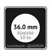 quadrum klasicke hranate kapsle 36 mm na mince ctvercove bublinky mincovni pouzdra 50x50 mm 10ks leuchtturm 309045 lighthouse