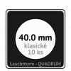 quadrum klasicke hranate kapsle 40 mm na mince ctvercove bublinky mincovni pouzdra 50x50 mm 10ks leuchtturm 307563 lighthouse