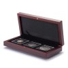 volterra 3 quadrum drevene etue na tri mince 3 kazeta krabicka na 3 ctvercove kapsle quadrum 50x50mm leuchtturm 339049