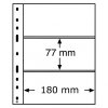 pruhledne albove listy optima 3c 3 vodorovne kapsy na bankovky 180x77mm papirove penize obaly optima folie leuchtturm 317839 lighthouse