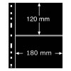 cerne albove listy optima 2s 2 kapsy na znamky bankovky certifikaty cerne obaly folie do alb optima leuchtturm 322646 lighthouse