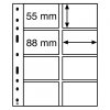 pruhledne albove listy optima 4vc 8 kapes pro telefonni vernostni nebo platebni karty leuchtturm 328118 lighthouse