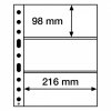 pruhledne albove listy easy grande 3c SH312 3 kapsy na bankovky pohledy certifikaty obaly grande folie leuchtturm 358074 lighthouse